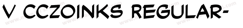 v CCZoinks Regular字体转换